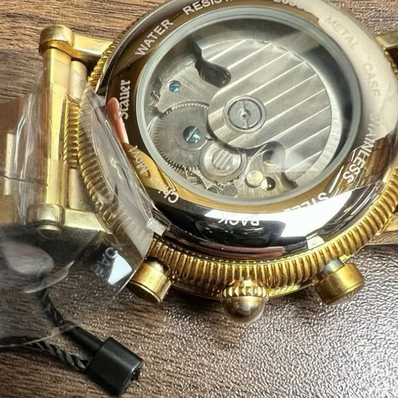 Stauer Men’s Automatic Watch - 30 Meters - Gold Color
